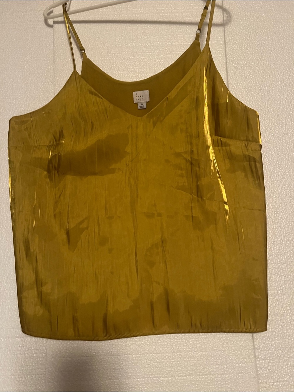 a new day Golden Yellow Satin-Look Camisole
